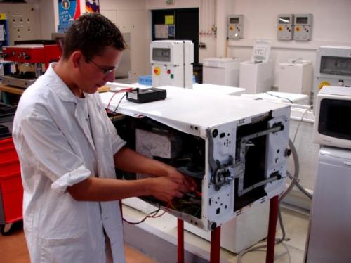 intervention électrique sur lave linge