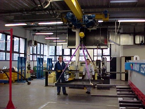 Manutention de pi�ces lourdes