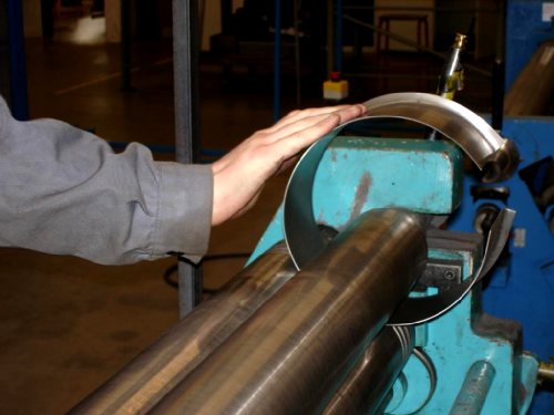 Op�ration de roulage de t�le